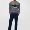 Whale Crew Neck Sweater