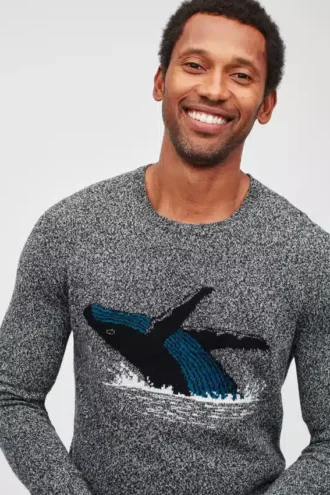 Whale Crew Neck Sweater