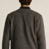 Wool Blend Sweater Bomber